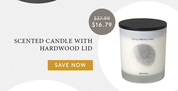 Scented Candle with Hardwood Lid