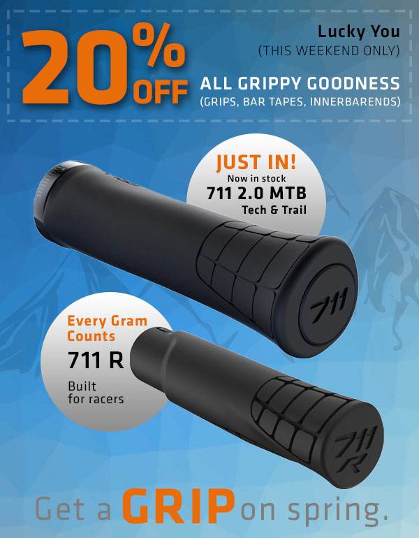 Get a Grip on Spring - save 20% on grippy goodness!