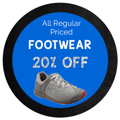 All Regular Priced Footwear 20% off