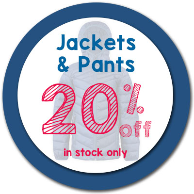 Jackets & Pants 20% off