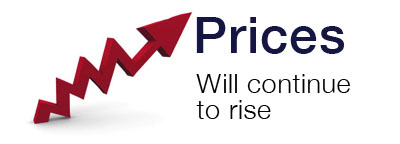 Prices will continue to rise