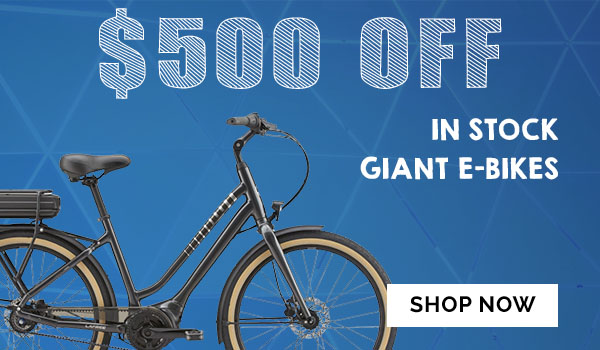 Ebike savings - $500 off in stock Giant ebikes!