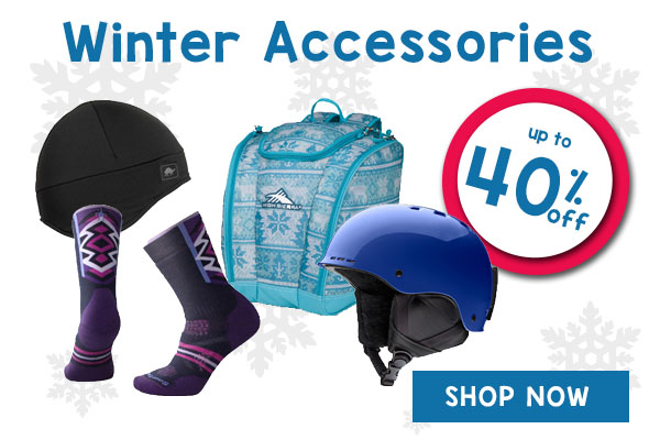 Winter accessories up to 40% off