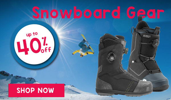 Snowboard Gear up to 40% off